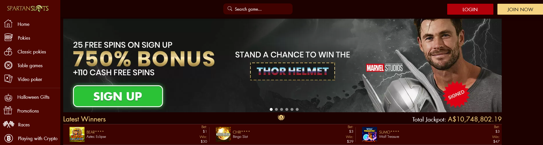 Spartan
Slots
Spooktacular