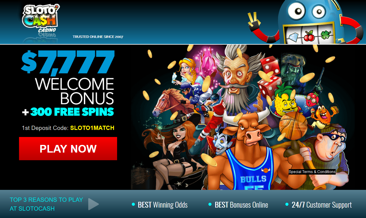 $7,777
WELCOME Bonus + 300 FREE SPINS $7,777 WELCOME Bonus + 300
FREE SPINS