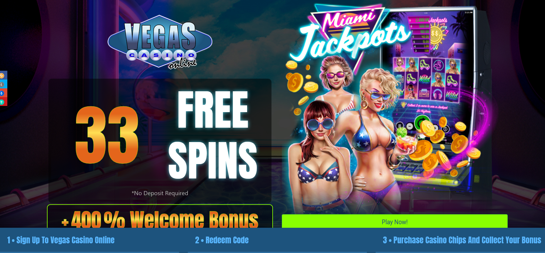 300%WELCOME BONUS + 33
FREE SPINS 300%WELCOME BONUS + 33 FREE
SPINS